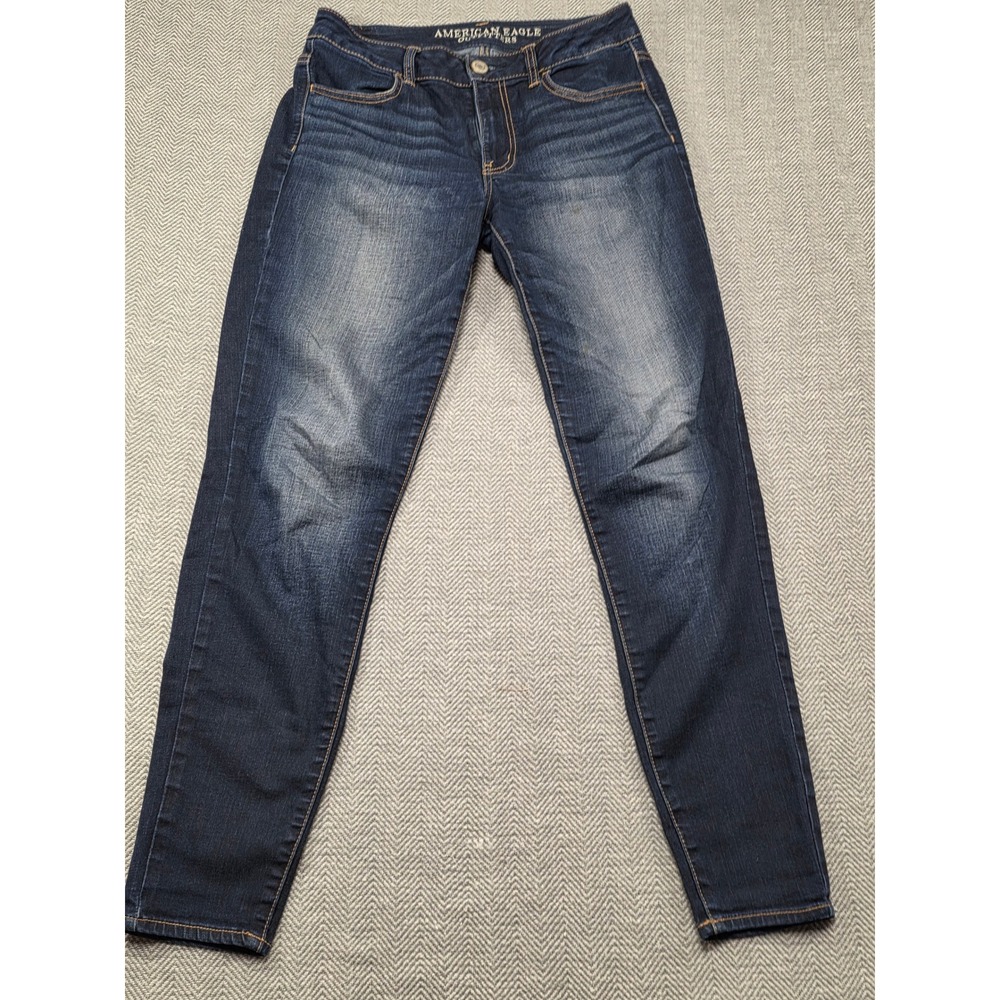 American Eagle Outfitters Hi Rise Jegging Women‎ Size 6 Dark Wash Stretch Denim